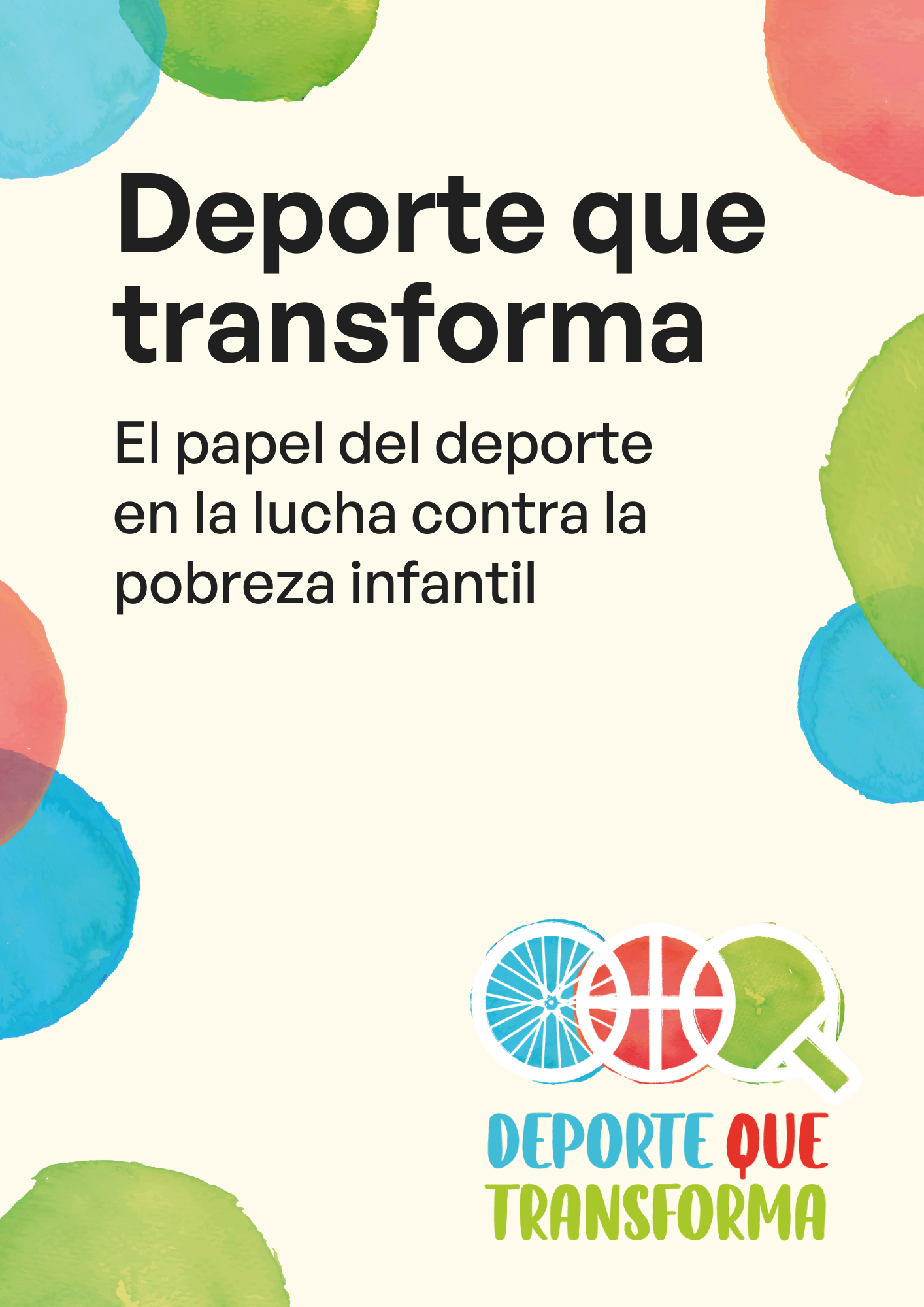 Deporte que transforma. El papel del deporte en la lucha contra la pobreza infantil