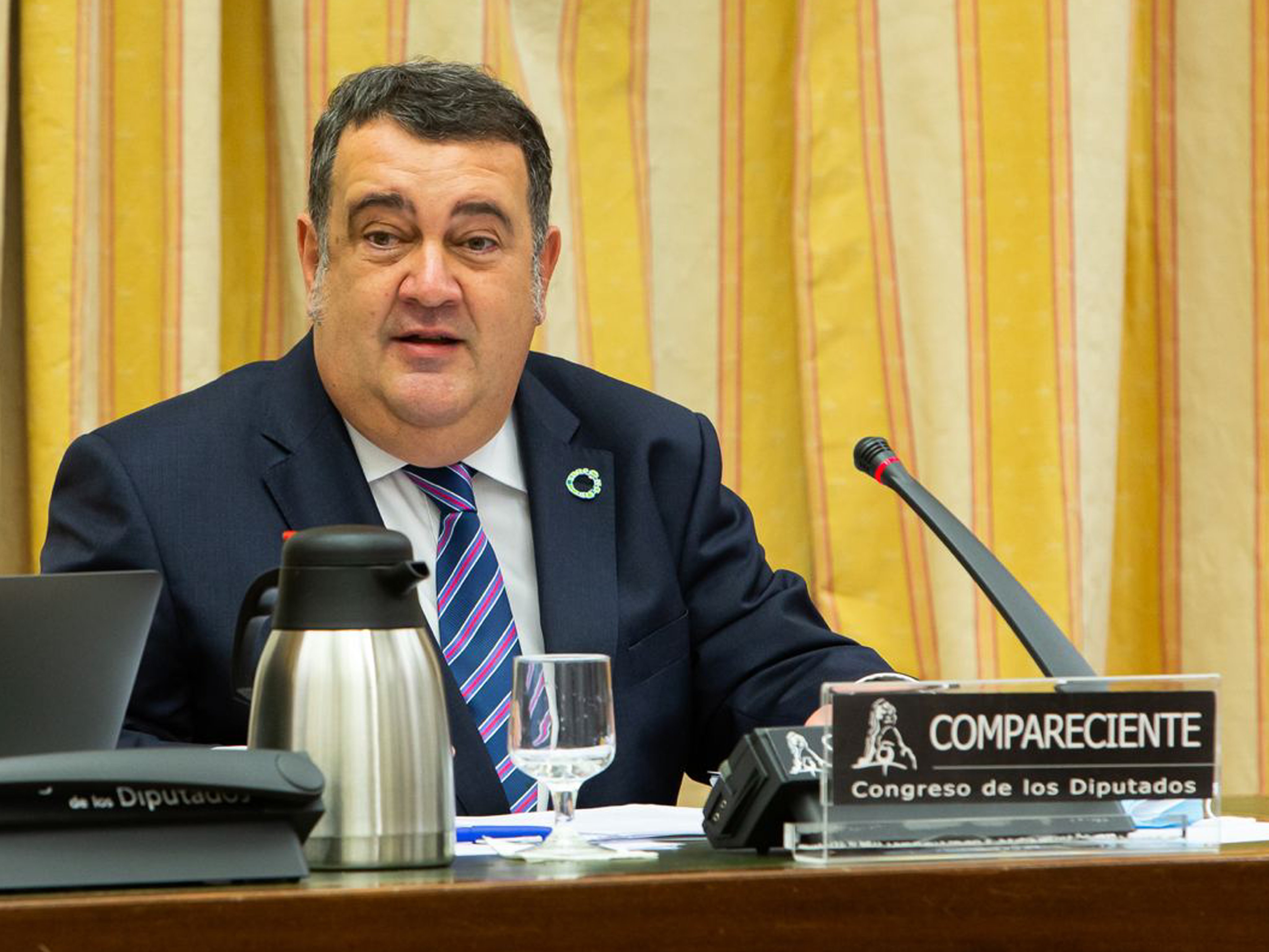 Ernesto Gasco compareciendo en el Congreso