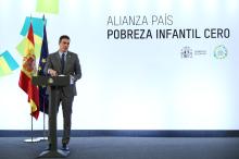 Pedro Sánchez en el acto de presentación de la Alianza