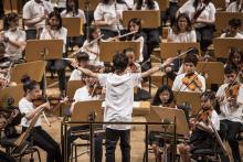 Niños en un concierto